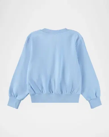 Molo Girl's Marge Sequin-Embroidered Cotton Sweatshirt | Thumbnail 2 Molo Girl's Marge Sequin-Embroidered Cotton Sweatshirt | Thumbnail 2