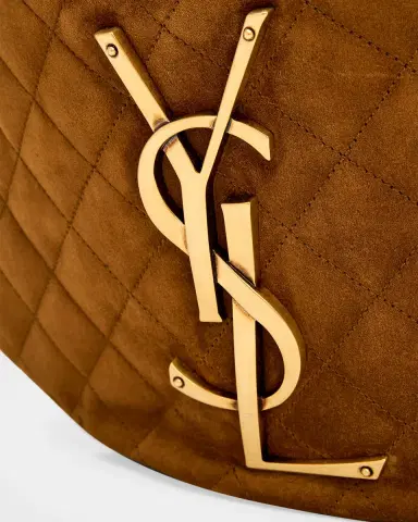 Saint Laurent Icare YSL Quilted Suede Hobo Bag | Thumbnail 7 Saint Laurent Icare YSL Quilted Suede Hobo Bag | Thumbnail 7