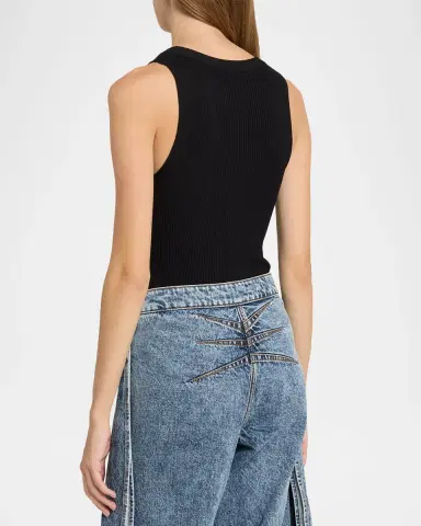 ALAÏA Sleeveless Tank Bodysuit | Thumbnail 3 ALAÏA Sleeveless Tank Bodysuit | Thumbnail 3
