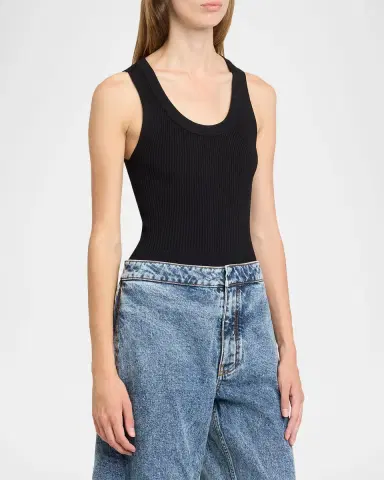 ALAÏA Sleeveless Tank Bodysuit | Thumbnail 4 ALAÏA Sleeveless Tank Bodysuit | Thumbnail 4