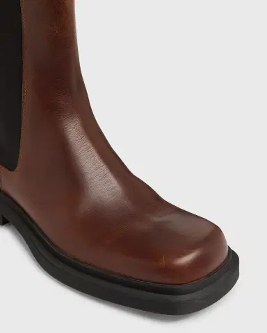 Bottega Veneta Men's Ben Smooth & Intrecciato Leather Chelsea Boots | Thumbnail 5 Bottega Veneta Men's Ben Smooth & Intrecciato Leather Chelsea Boots | Thumbnail 5