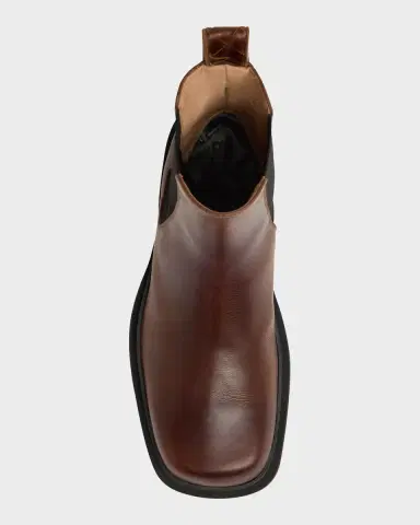 Bottega Veneta Men's Ben Smooth & Intrecciato Leather Chelsea Boots | Thumbnail 6 Bottega Veneta Men's Ben Smooth & Intrecciato Leather Chelsea Boots | Thumbnail 6