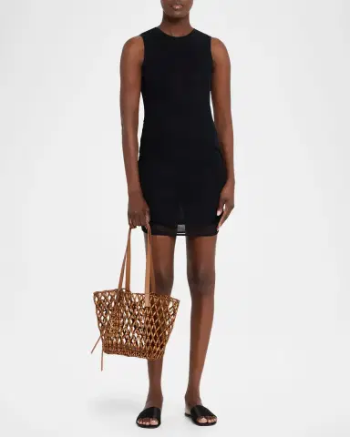 Saint Laurent Panier Small Open-Work Bead Shoulder Bag | Thumbnail 5 Saint Laurent Panier Small Open-Work Bead Shoulder Bag | Thumbnail 5