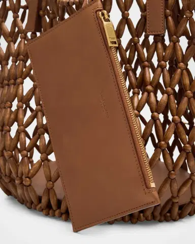 Saint Laurent Panier Small Open-Work Bead Shoulder Bag | Thumbnail 6 Saint Laurent Panier Small Open-Work Bead Shoulder Bag | Thumbnail 6