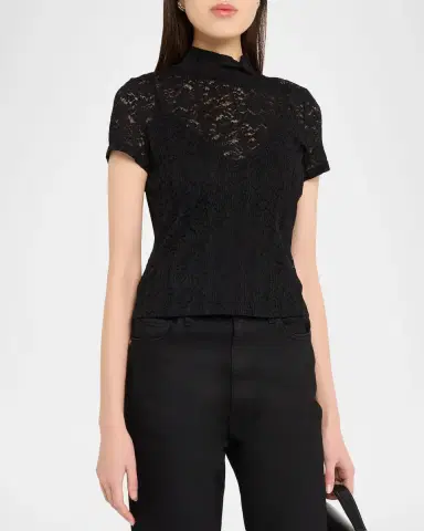 PAIGE June Floral Lace Tee | Thumbnail 4 PAIGE June Floral Lace Tee | Thumbnail 4