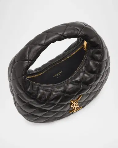 Saint Laurent Icarino Baby YSL Quilted Leather Hobo Bag | Thumbnail 3 Saint Laurent Icarino Baby YSL Quilted Leather Hobo Bag | Thumbnail 3