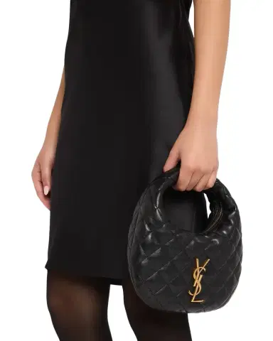 Saint Laurent Icarino Baby YSL Quilted Leather Hobo Bag | Thumbnail 1 Saint Laurent Icarino Baby YSL Quilted Leather Hobo Bag | Thumbnail 1