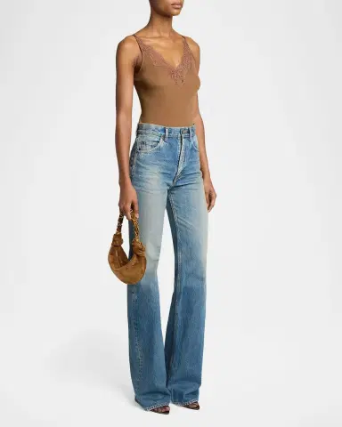 Saint Laurent Amalia Mini YSL Suede Hobo Bag | Thumbnail 5 Saint Laurent Amalia Mini YSL Suede Hobo Bag | Thumbnail 5
