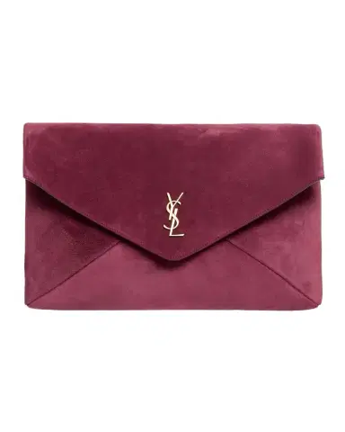 Saint Laurent YSL XXL Suede Envelope Pouch Clutch Bag | Thumbnail 1 Saint Laurent YSL XXL Suede Envelope Pouch Clutch Bag | Thumbnail 1