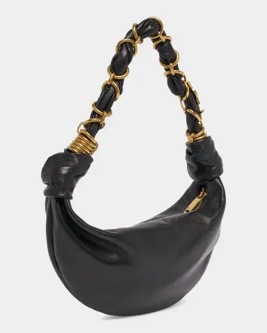 Saint Laurent Amalia Mini YSL Leather Hobo Bag | Thumbnail 3 Saint Laurent Amalia Mini YSL Leather Hobo Bag | Thumbnail 3