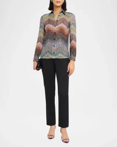 Missoni Sequined Wefted Loom Knit Button-Down Shirt | Thumbnail 2 Missoni Sequined Wefted Loom Knit Button-Down Shirt | Thumbnail 2
