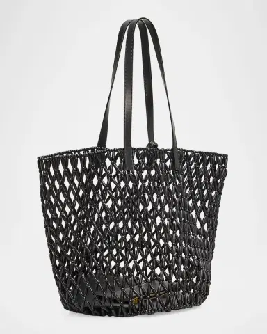 Saint Laurent Panier Medium Beaded Tote Bag | Thumbnail 3 Saint Laurent Panier Medium Beaded Tote Bag | Thumbnail 3