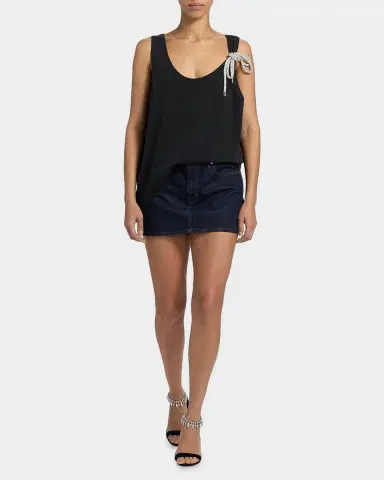 AREA Crystal Knot Oversized Tank Top | Thumbnail 2 AREA Crystal Knot Oversized Tank Top | Thumbnail 2
