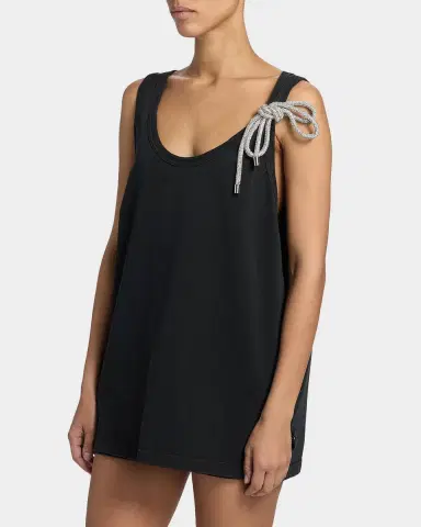 AREA Crystal Knot Oversized Tank Top | Thumbnail 7 AREA Crystal Knot Oversized Tank Top | Thumbnail 7