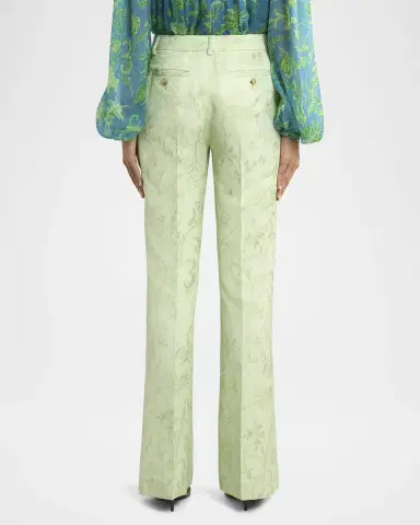 Etro Floral Jacquard Straight-Leg Trousers | Thumbnail 3 Etro Floral Jacquard Straight-Leg Trousers | Thumbnail 3