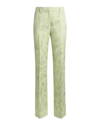 Etro Floral Jacquard Straight-Leg Trousers | Thumbnail 1 Etro Floral Jacquard Straight-Leg Trousers | Thumbnail 1