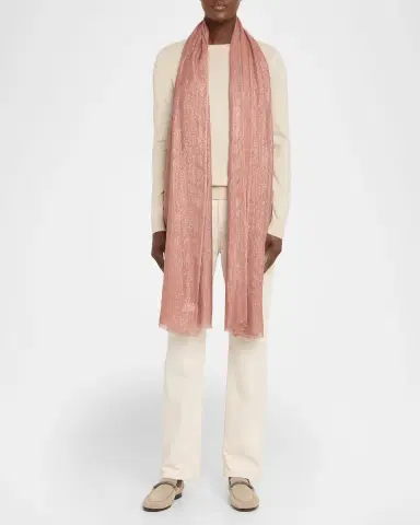 Brunello Cucinelli Sparkling Cashmere & Silk Scarf | Thumbnail 2 Brunello Cucinelli Sparkling Cashmere & Silk Scarf | Thumbnail 2