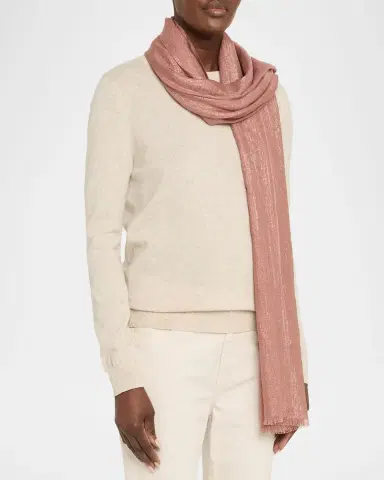 Brunello Cucinelli Sparkling Cashmere & Silk Scarf | Thumbnail 3 Brunello Cucinelli Sparkling Cashmere & Silk Scarf | Thumbnail 3