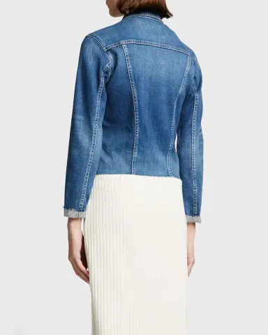L'Agence Janelle Slim Raw-Edge Jacket | Thumbnail 2 L'Agence Janelle Slim Raw-Edge Jacket | Thumbnail 2