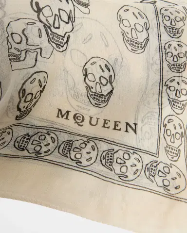 Alexander McQueen Skull Chiffon Scarf | Thumbnail 4 Alexander McQueen Skull Chiffon Scarf | Thumbnail 4