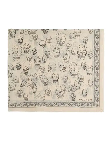 Alexander McQueen Skull Chiffon Scarf | Thumbnail 1 Alexander McQueen Skull Chiffon Scarf | Thumbnail 1