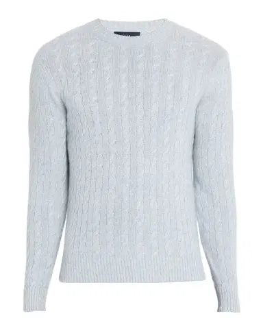 dunhill Men's Cashmere and Linen Cable-Rib Crewneck Sweater | Thumbnail 1 dunhill Men's Cashmere and Linen Cable-Rib Crewneck Sweater | Thumbnail 1
