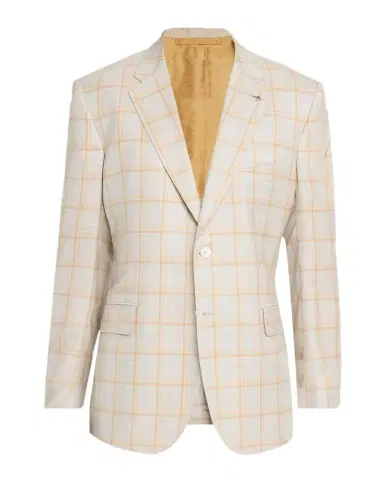Stefano Ricci Men's Cashmere and Silk Windowpane Plaid Sport Coat | Thumbnail 1 Stefano Ricci Men's Cashmere and Silk Windowpane Plaid Sport Coat | Thumbnail 1