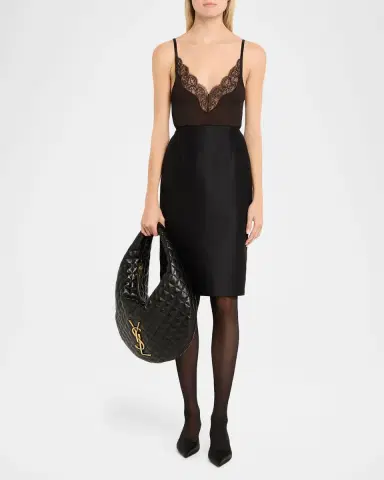 Saint Laurent Icare YSL Quilted Nappa Leather Hobo Bag | Thumbnail 9 Saint Laurent Icare YSL Quilted Nappa Leather Hobo Bag | Thumbnail 9