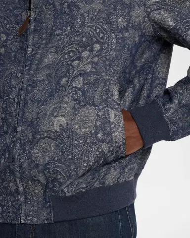 Etro Men 's Paisely Jacquard Bomber Jacket | Thumbnail 5 Etro Men 's Paisely Jacquard Bomber Jacket | Thumbnail 5