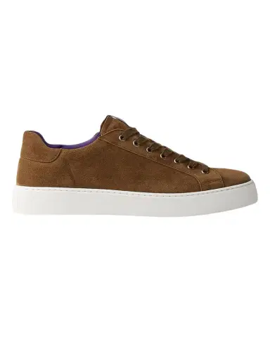 Ralph Lauren Purple Label Severn Calf-Suede Sneaker | Thumbnail 1 Ralph Lauren Purple Label Severn Calf-Suede Sneaker | Thumbnail 1