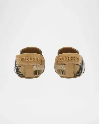 Burberry Kid's Check Nylon-Blend Booties, Kids | Thumbnail 2 Burberry Kid's Check Nylon-Blend Booties, Kids | Thumbnail 2