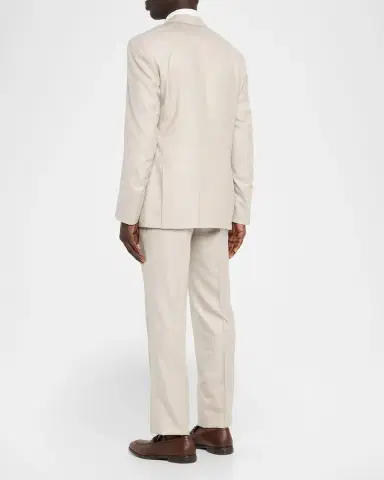 Stefano Ricci Men's Wool, Silk and Linen Sharkskin Suit | Thumbnail 3 Stefano Ricci Men's Wool, Silk and Linen Sharkskin Suit | Thumbnail 3