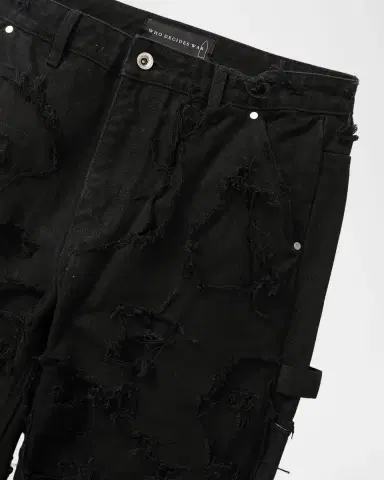 WHO DECIDES WAR Men 's Unearthed Distressed Slim-Straight Leg Pants | Thumbnail 5 WHO DECIDES WAR Men 's Unearthed Distressed Slim-Straight Leg Pants | Thumbnail 5