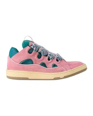 Lanvin Men's Curb Leather Skate Sneakers | Thumbnail 1 Lanvin Men's Curb Leather Skate Sneakers | Thumbnail 1