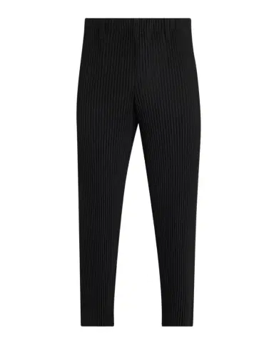 Homme Plissé Issey Miyake Men's Polyester Pleated Straight-Leg Pants | Thumbnail 1 Homme Plissé Issey Miyake Men's Polyester Pleated Straight-Leg Pants | Thumbnail 1