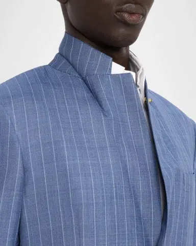 Stefano Ricci Men's Chalkstripe Wool and Silk Two-Piece Suit | Thumbnail 8 Stefano Ricci Men's Chalkstripe Wool and Silk Two-Piece Suit | Thumbnail 8