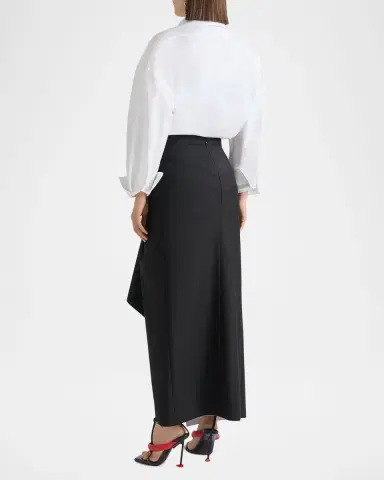 Givenchy Wide-Collar Cotton Poplin Oversized Shirt | Thumbnail 3 Givenchy Wide-Collar Cotton Poplin Oversized Shirt | Thumbnail 3