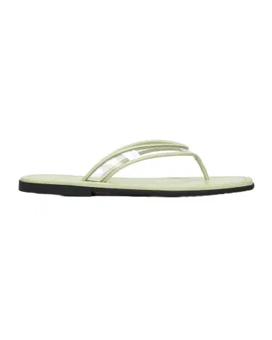 Veronica Beard Clea Leather-Trimmed Jelly Thong Sandals | Thumbnail 1 Veronica Beard Clea Leather-Trimmed Jelly Thong Sandals | Thumbnail 1