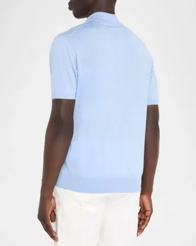 Stefano Ricci Men's Cashmere, Wool and Silk Quarter-Zip Polo Shirt | Thumbnail 3 Stefano Ricci Men's Cashmere, Wool and Silk Quarter-Zip Polo Shirt | Thumbnail 3