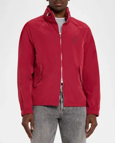 Brunello Cucinelli Men's Water-Resistant Full-Zip Jacket | Thumbnail 4 Brunello Cucinelli Men's Water-Resistant Full-Zip Jacket | Thumbnail 4