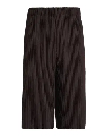 Homme Plissé Issey Miyake Men's Pleated Bermuda Shorts | Thumbnail 1 Homme Plissé Issey Miyake Men's Pleated Bermuda Shorts | Thumbnail 1