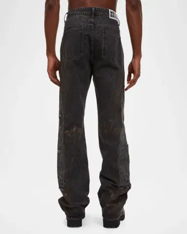 Who Decides War Men's Mechanic Denim Slim-Straight Leg Jeans | Thumbnail 3 Who Decides War Men's Mechanic Denim Slim-Straight Leg Jeans | Thumbnail 3