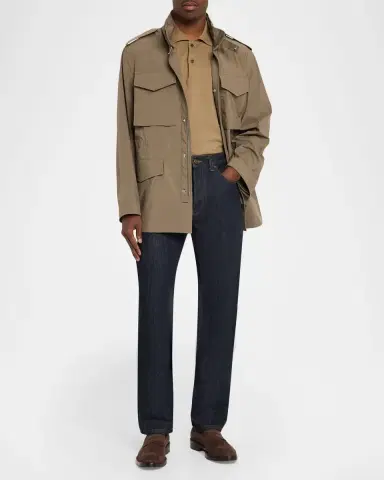 dunhill Men's Lightweight Technical Field Jacket | Thumbnail 2 dunhill Men's Lightweight Technical Field Jacket | Thumbnail 2