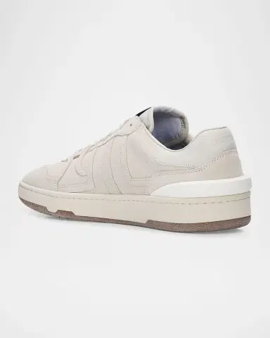 Lanvin Men's Clay Leather and Mesh Low-Top Sneakers | Thumbnail 4 Lanvin Men's Clay Leather and Mesh Low-Top Sneakers | Thumbnail 4