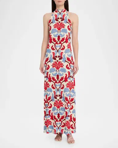 Cara Cara Asher Printed Halter Maxi Dress | Thumbnail 2 Cara Cara Asher Printed Halter Maxi Dress | Thumbnail 2