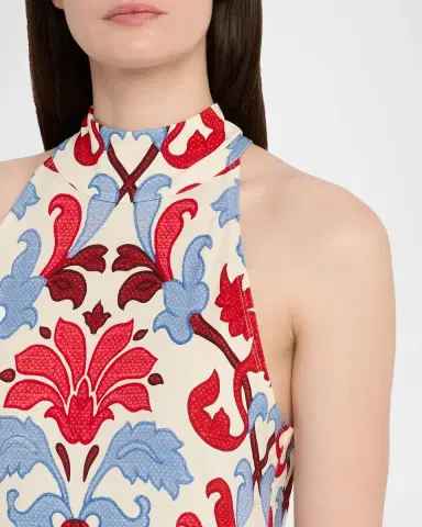 Cara Cara Asher Printed Halter Maxi Dress | Thumbnail 5 Cara Cara Asher Printed Halter Maxi Dress | Thumbnail 5