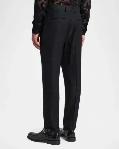 Versace Men 's Python Jacquard Formal Pants | Thumbnail 3 Versace Men 's Python Jacquard Formal Pants | Thumbnail 3