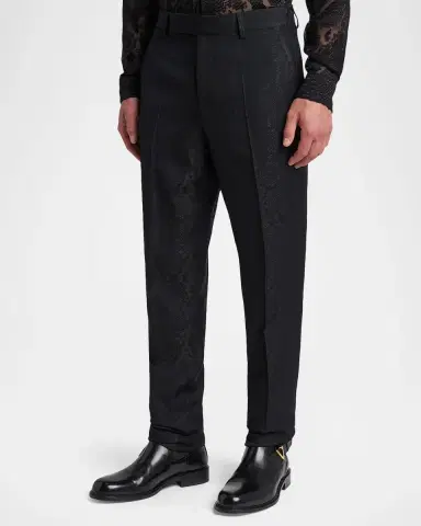 Versace Men 's Python Jacquard Formal Pants | Thumbnail 4 Versace Men 's Python Jacquard Formal Pants | Thumbnail 4