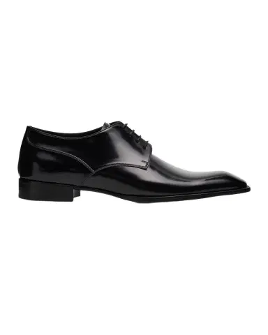 Saint Laurent Men's Stanton Glazed Leather Derby Shoes | Thumbnail 1 Saint Laurent Men's Stanton Glazed Leather Derby Shoes | Thumbnail 1