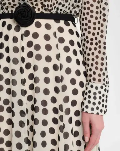 Chiara Boni La Petite Robe Liyan Belted Polka Dot Maxi Dress | Thumbnail 5 Chiara Boni La Petite Robe Liyan Belted Polka Dot Maxi Dress | Thumbnail 5